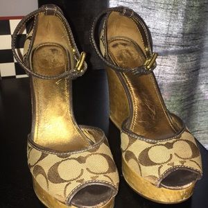 Vintage coach wedges